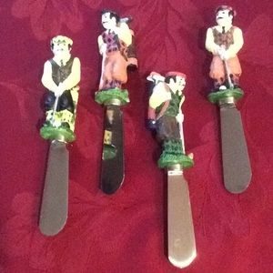 Golfer cheese knifes